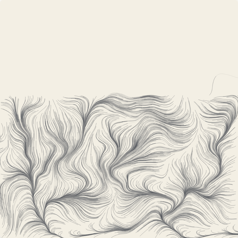 Seed 1978 — "Vertical Solitude". Default render at the philosophy's tuned parameters. Lower-half density is the climb; the bone-white upper region is the summit deliberately left unreached. 855 KB, rendered in 3.7s.